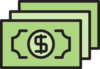 dollar banknote icon