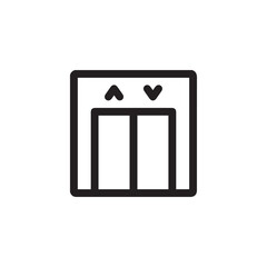 elevator lift icon vector sign symbol