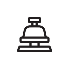hotel bell icon vector sign symbol
