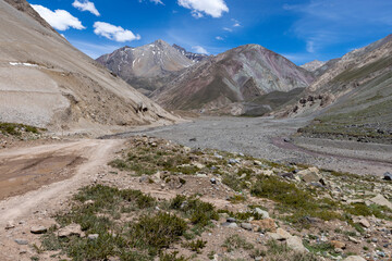 Traveling the Cajon del Maipo near Santiago, Chile