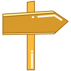 signpost icon doodle illustration