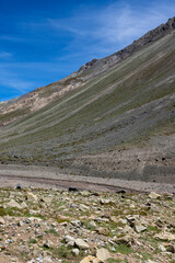 Traveling the Cajon del Maipo near Santiago, Chile