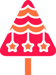 decorative Christmas tree illustration