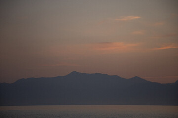 sunrise in the mountains