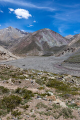 Traveling the Cajon del Maipo near Santiago, Chile