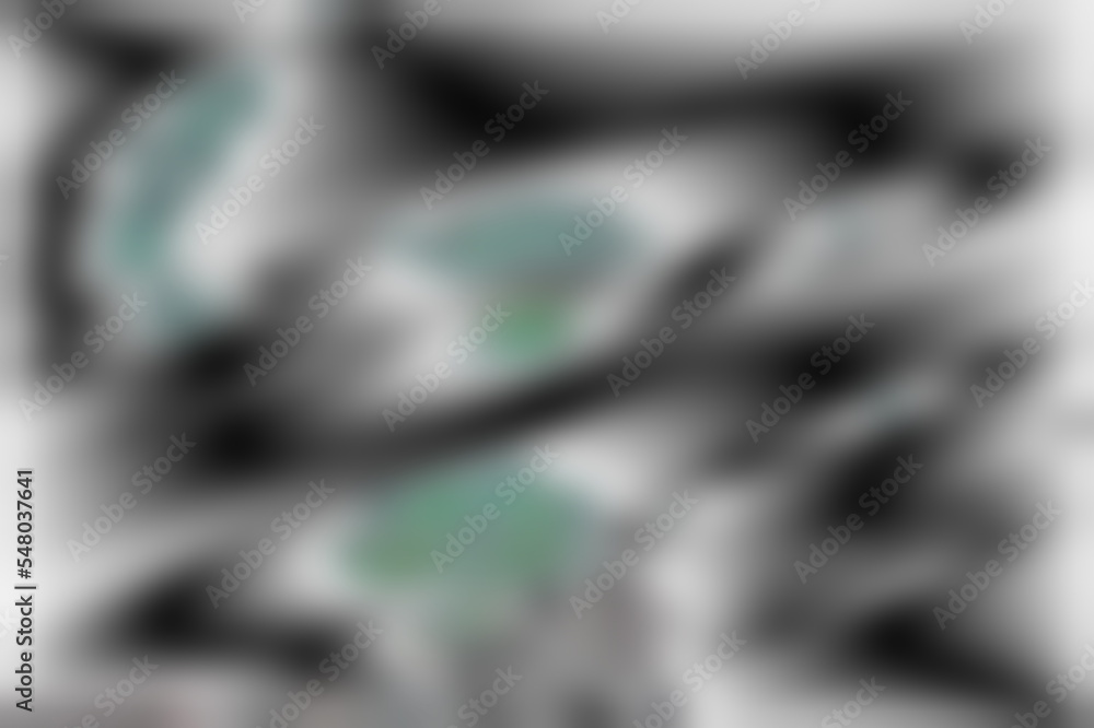 Poster background with alpha channel. blue and green backdrop. black and white spiral. abstract neon dark b