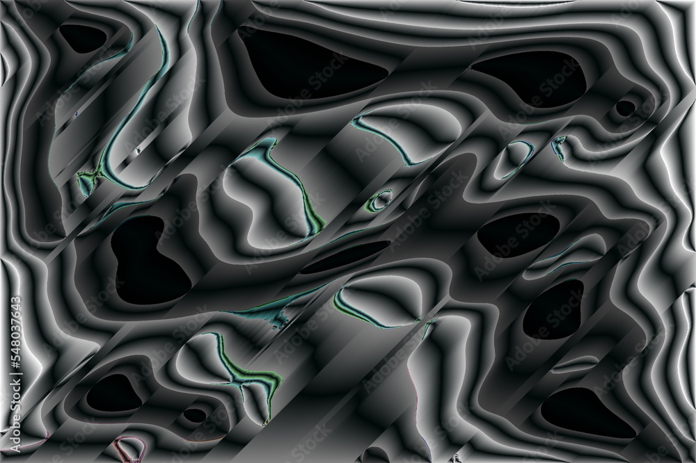 Poster black and white spiral. abstract neon dark background. backgrounds with future code. stylish web ima
