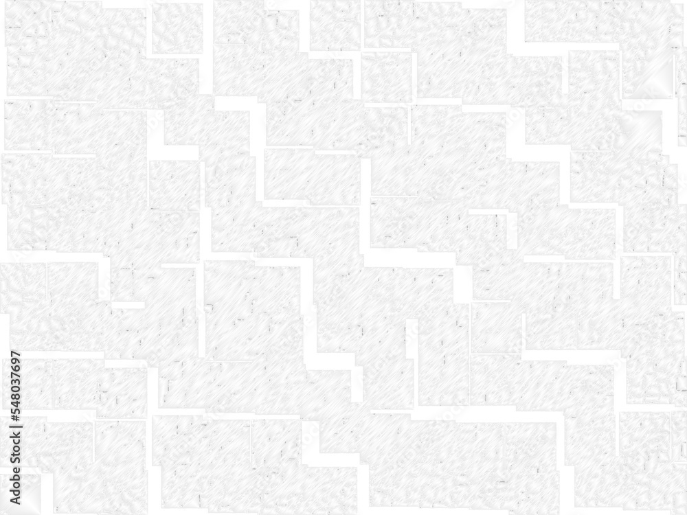 Poster ornate glow pattern frame in light gray and white tones. decorative artistic design with brick effec