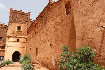 Telouet Kasbah, ruins of a famous Kasbah along the former route of the caravans in Morocco