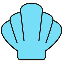 seashell icon illustration