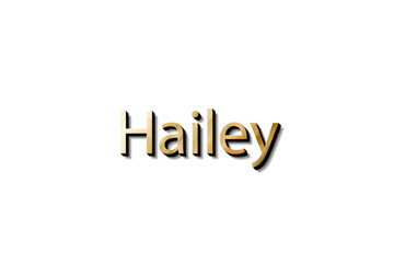 HAILEY NAME MOCKUP