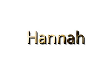 HANNAH 3D NAME