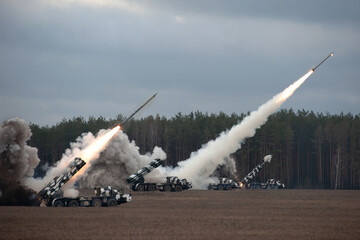 Launch of military missiles