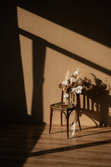 elegant wedding bouquet of fresh natural flowers