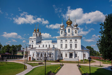 Fototapeta na wymiar Resurrection Cathedral in Shuya, Ivanovo region, Russia.