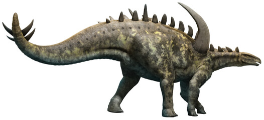 Gigantspinosaurus from the Jurassic era 3D illustration	