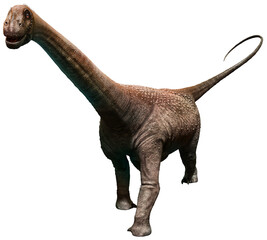 Obraz premium Malawisaurus from the Cretaceous era 3D illustration 