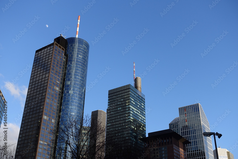 Wall mural hochhaeuser in frankfurt