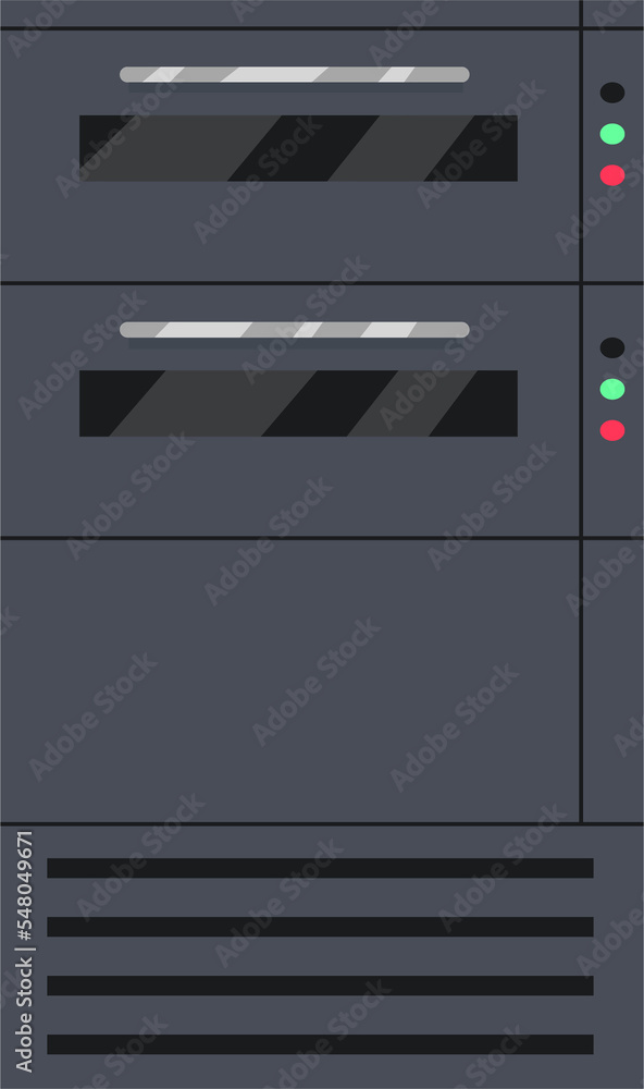 Poster closed bakery oven semi flat color raster object. full sized item on white. preparing cookies. profe