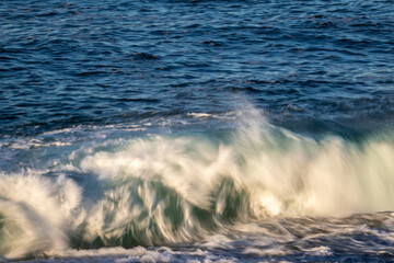 Naklejka na ściany i meble Waves in the Cantabrian sea shooting at slow speed!