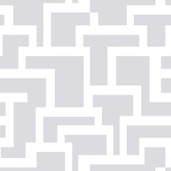 Maze monochrome vector seamless pattern