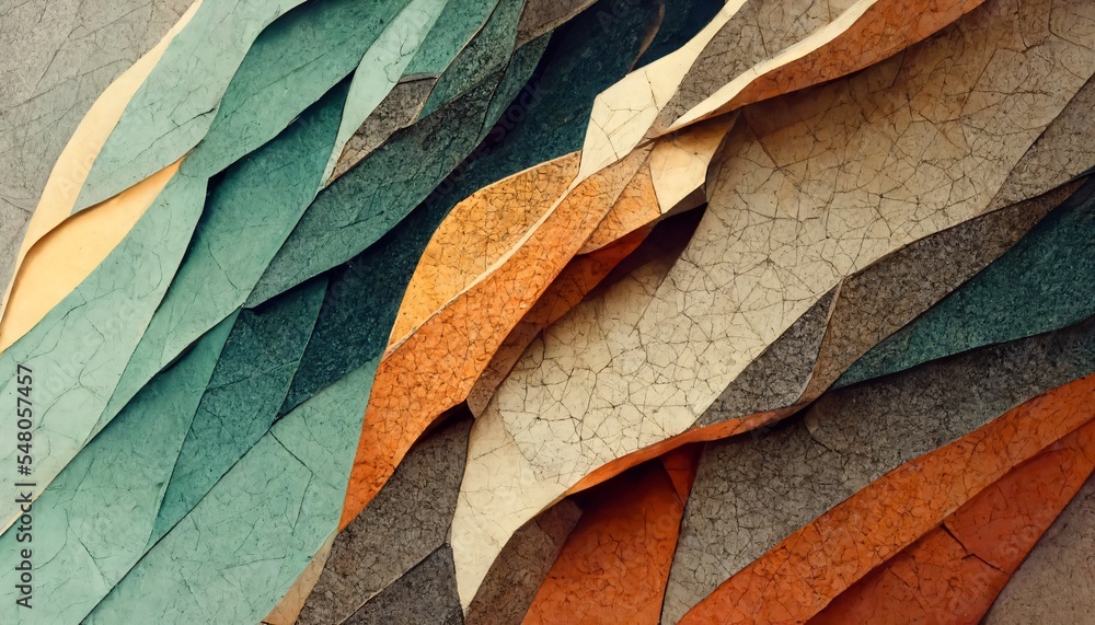 Poster abtract pattern shape wallpaper designed by generative ai