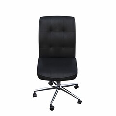Fototapeta premium office chair isolated on white background, interior furniture, 3D illustration, cg render
