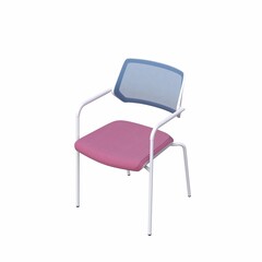 office chair isolated on white background, interior furniture, 3D illustration, cg render