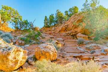 Steps on a Desert Trail at Arches National Park