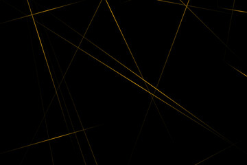 Abstract black with gold lines, triangles background modern design. Vector illustration EPS 10.