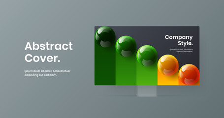 Amazing site design vector template. Abstract display mockup banner concept.