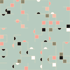 Decorative diagram colorful geometric figures background illustration