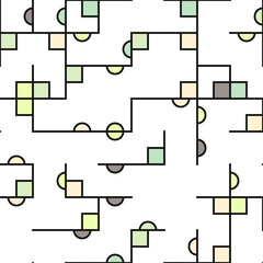 Decorative diagram colorful geometric figures background illustration