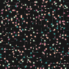 Decorative diagram colorful geometric figures background illustration