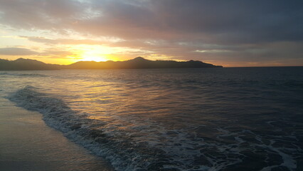 Obraz premium sunset over the sea