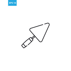 Trowel outline icon Vector illustration