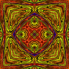 3d effect - abstract  kaleidoscopic geometric mosaic style  pattern 