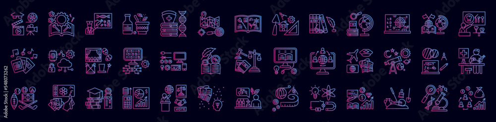 Poster university nolan icon collections vector design