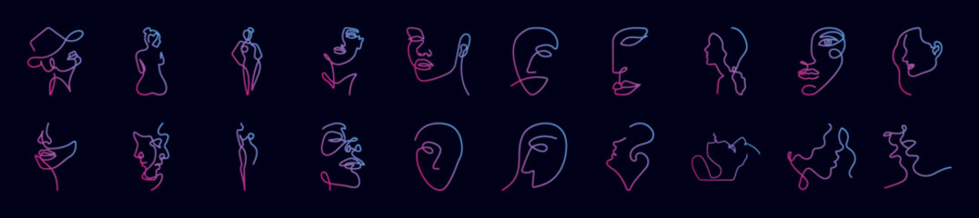 Human one nolan icon collections vector design