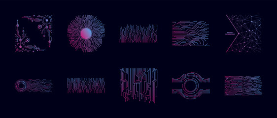 Technology nolan icon collections vector design