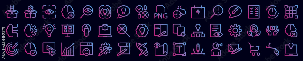 Poster web nolan icon collections vector design