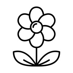 Flower Icon Logo Design Vector Template Illustration Sign And Symbol Pixels Perfect