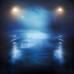 Fototapeta premium Street at night background