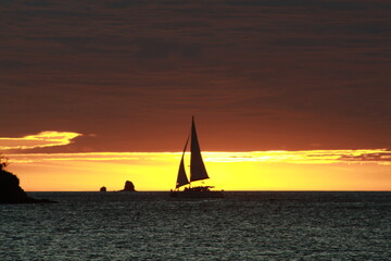 Fototapeta premium sunset on the beach