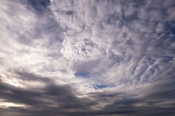 Dramatic cloudy sky. Abstract nature background for design purpose.