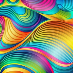 Stylish elegant colorful wave design background