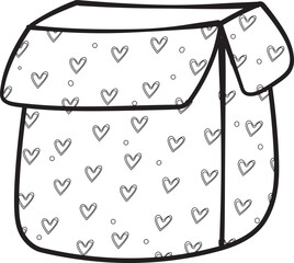 cute opened gift present box outline svg cartoon doodle hand drawn