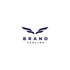 The Wings Symbol Of The Initials FF Logo Design. Initial Letter FF Shaped Bird Wings Logo Design Symbol.