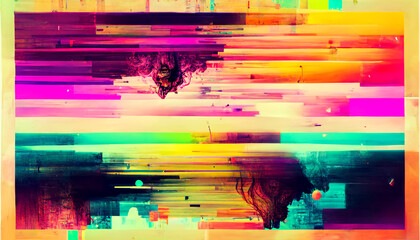 abstract colorful background digital art