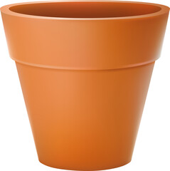 Photo Realistic Illustration Of The Empty Ceramic Flower Pot